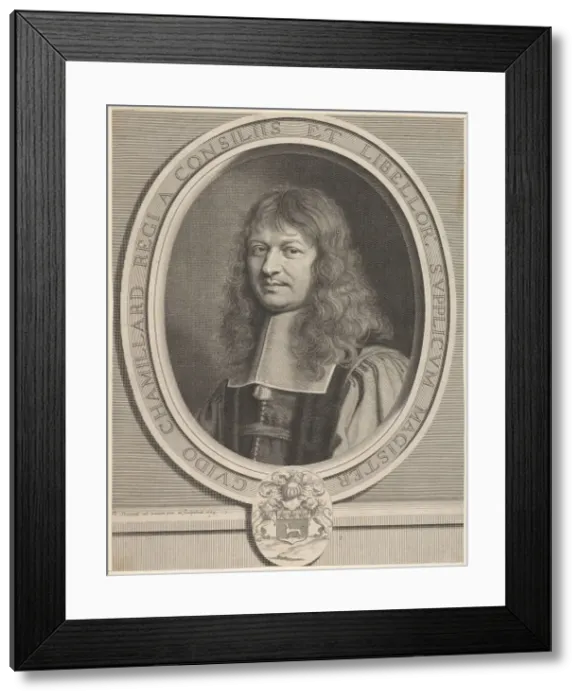 Framed Print : Guy Chamillard, 1664. Creator: Robert Nanteuil Framed Print : Guy Chamillard, 1664. Creator: Robert Nanteuil