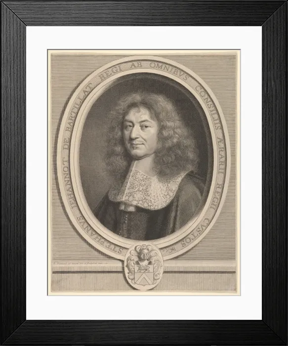 Framed Print : Etienne Jehannot de Bartillat, ca. 1666. Creator: Robert Nanteuil Framed Print : Etienne Jehannot de Bartillat, ca. 1666. Creator: Robert Nanteuil