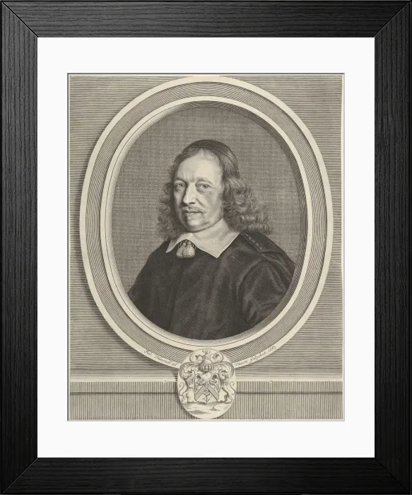 Framed Print : Gilles Blondeau, 1653. Creator: Robert Nanteuil Framed Print : Gilles Blondeau, 1653. Creator: Robert Nanteuil