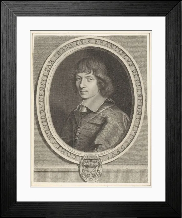 Framed Print : Francois de Clermont-Tonnerre, ca. 1655. Creator: Robert Nanteuil Framed Print : Francois de Clermont-Tonnerre, ca. 1655. Creator: Robert Nanteuil