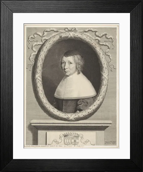 Framed Print : Madame Bouthillier (Marie de Bragelogne), ca. 1656. Creator: Robert Nanteuil Framed Print : Madame Bouthillier (Marie de Bragelogne), ca. 1656. Creator: Robert Nanteuil
