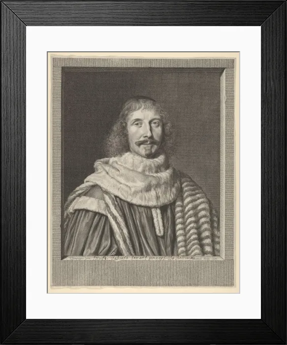 Framed Print : Pompone II de Bellievre, 1653. Creator: Robert Nanteuil Framed Print : Pompone II de Bellievre, 1653. Creator: Robert Nanteuil
