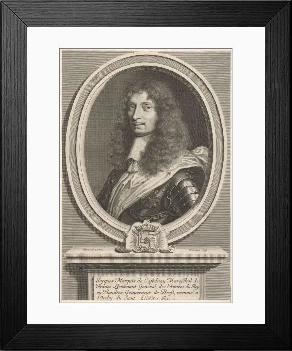 Framed Print : Marechal de Castelnau, ca. 1658. Creator: Robert Nanteuil Framed Print : Marechal de Castelnau, ca. 1658. Creator: Robert Nanteuil