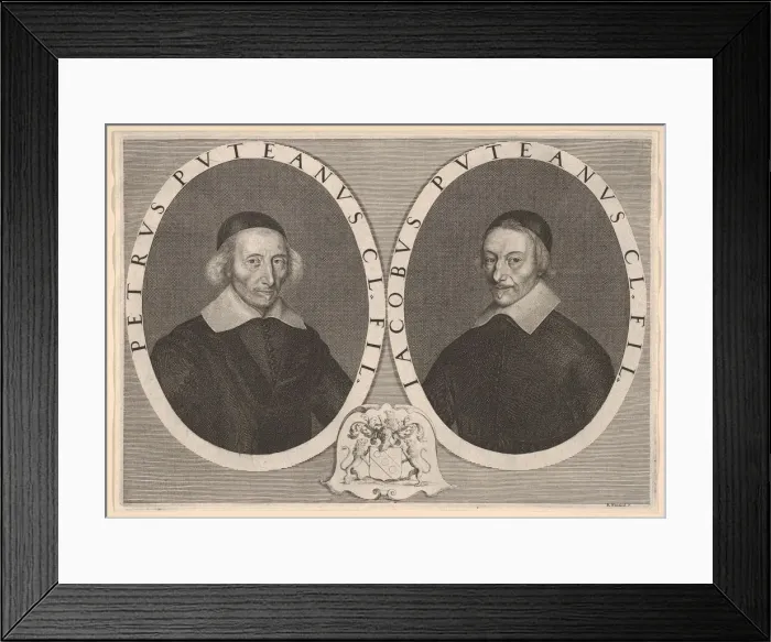 Framed Print : Pierre and Jacques Dupuy, ca. 1648-49. Creator: Robert Nanteuil Framed Print : Pierre and Jacques Dupuy, ca. 1648-49. Creator: Robert Nanteuil