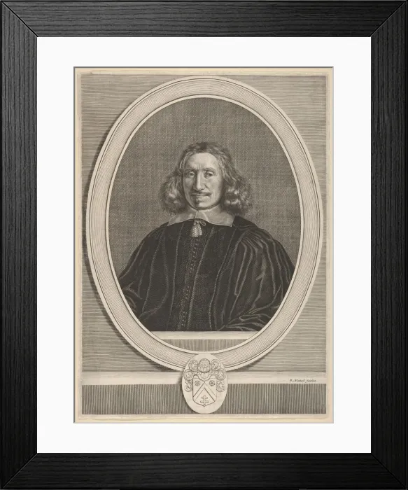 Framed Print : Michel Larcher, ca. 1648-49. Creator: Robert Nanteuil Framed Print : Michel Larcher, ca. 1648-49. Creator: Robert Nanteuil