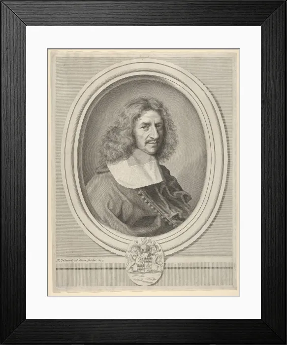 Framed Print : Louis Hesselin, 1658. Creator: Robert Nanteuil Framed Print : Louis Hesselin, 1658. Creator: Robert Nanteuil