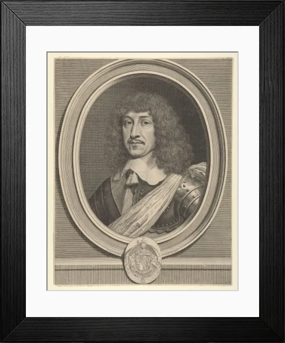 Framed Print : Bernard de Foix de La Valette, duc d Epernon, ca. 1650. Creator: Robert Nanteuil Framed Print : Bernard de Foix de La Valette, duc d Epernon, ca. 1650. Creator: Robert Nanteuil