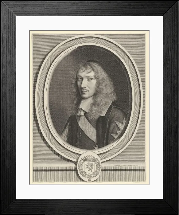 Framed Print : Basile Fouquet, 1658. Creator: Robert Nanteuil Framed Print : Basile Fouquet, 1658. Creator: Robert Nanteuil