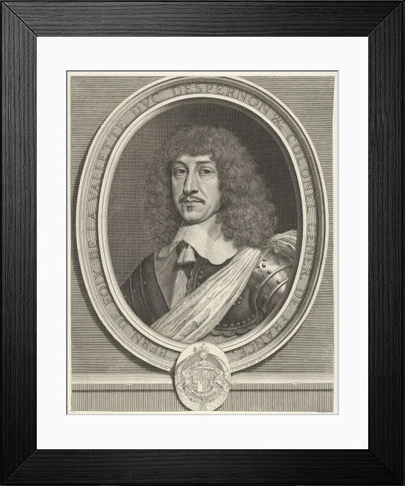 Framed Print : Bernard de Foix de La Valette duc d Epernon, 1630. Creator: Robert Nanteuil Framed Print : Bernard de Foix de La Valette duc d Epernon, 1630. Creator: Robert Nanteuil
