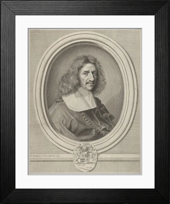 Framed Print : Louis Hesselin, 1658. Creator: Robert Nanteuil Framed Print : Louis Hesselin, 1658. Creator: Robert Nanteuil