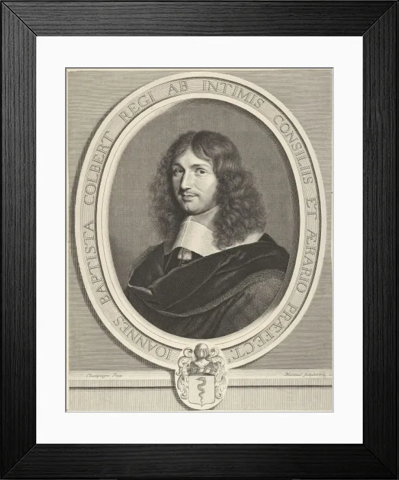 Framed Print : Jean-Baptiste Colbert, 1662. Creator: Robert Nanteuil Framed Print : Jean-Baptiste Colbert, 1662. Creator: Robert Nanteuil