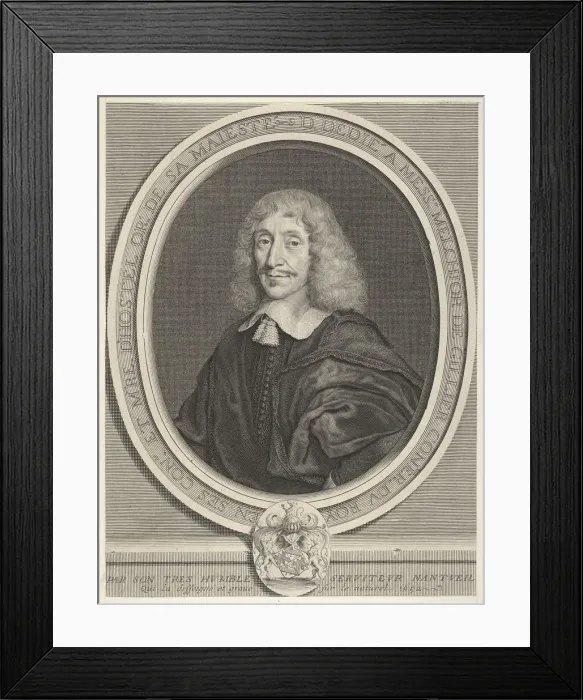 Framed Print : Melchior de Gillier, 1652. Creator: Robert Nanteuil Framed Print : Melchior de Gillier, 1652. Creator: Robert Nanteuil