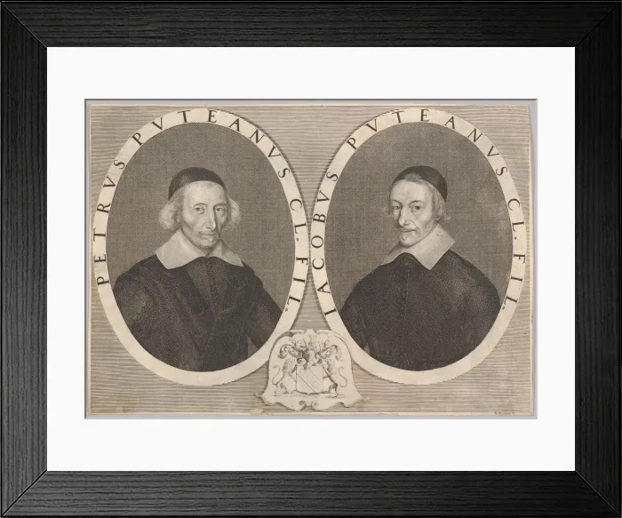 Framed Print : Double Portrait of Pierre and Jacques Dupuy, ca. 1648-49. Creator: Robert Nanteuil Framed Print : Double Portrait of Pierre and Jacques Dupuy, ca. 1648-49. Creator: Robert Nanteuil