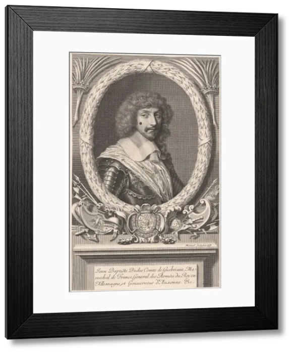 Framed Print : Jean-Baptiste Budes de Guebriant, 1655. Creator: Robert Nanteuil Framed Print : Jean-Baptiste Budes de Guebriant, 1655. Creator: Robert Nanteuil