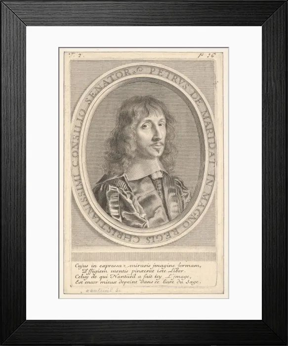 Framed Print : Pierre da Maridat, ca. 1653. Creator: Robert Nanteuil Framed Print : Pierre da Maridat, ca. 1653. Creator: Robert Nanteuil