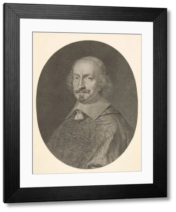 Framed Print : Cardinal Jules Mazarin, ca. 1652. Creator: Robert Nanteuil Framed Print : Cardinal Jules Mazarin, ca. 1652. Creator: Robert Nanteuil