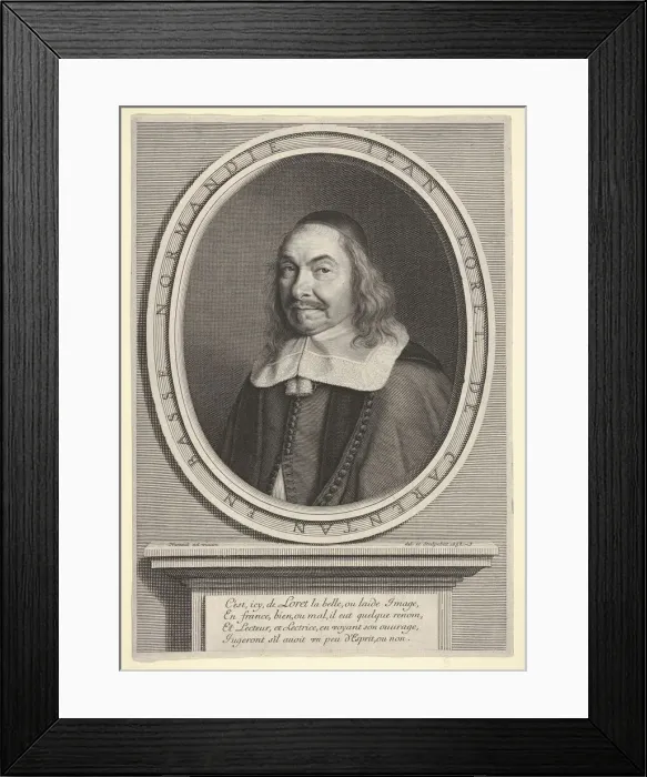 Framed Print : Jean Loret, 1658. Creator: Robert Nanteuil Framed Print : Jean Loret, 1658. Creator: Robert Nanteuil
