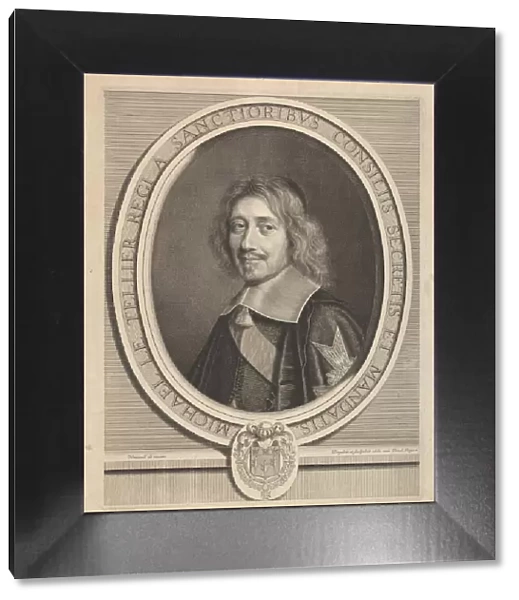 Chancelier Michel IV Le Tellier, ca. 1661. Creator: Robert Nanteuil