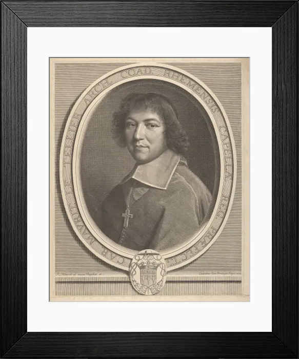 Framed Print : Charles-Maurice Le Tellier, 1670. Creator: Robert Nanteuil Framed Print : Charles-Maurice Le Tellier, 1670. Creator: Robert Nanteuil