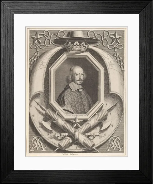 Framed Print : Le Cardinal Jules Mazarin, 1659. Creator: Robert Nanteuil Framed Print : Le Cardinal Jules Mazarin, 1659. Creator: Robert Nanteuil