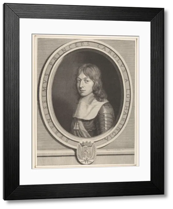 Framed Print : Charles V, duc de Lorraine, 1660. Creator: Robert Nanteuil Framed Print : Charles V, duc de Lorraine, 1660. Creator: Robert Nanteuil