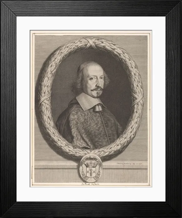 Framed Print : Cardinal Jules Mazarin, 1656. Creator: Robert Nanteuil Framed Print : Cardinal Jules Mazarin, 1656. Creator: Robert Nanteuil