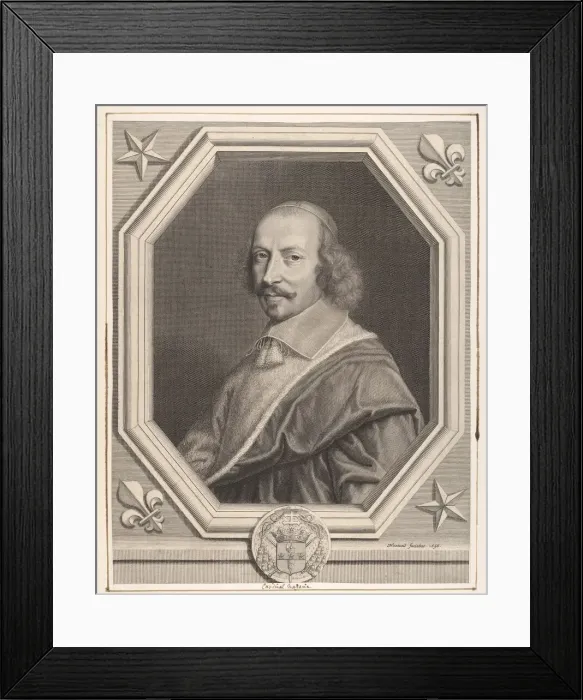Framed Print : Cardinal Jules Mazarin, 1656. Creator: Robert Nanteuil Framed Print : Cardinal Jules Mazarin, 1656. Creator: Robert Nanteuil