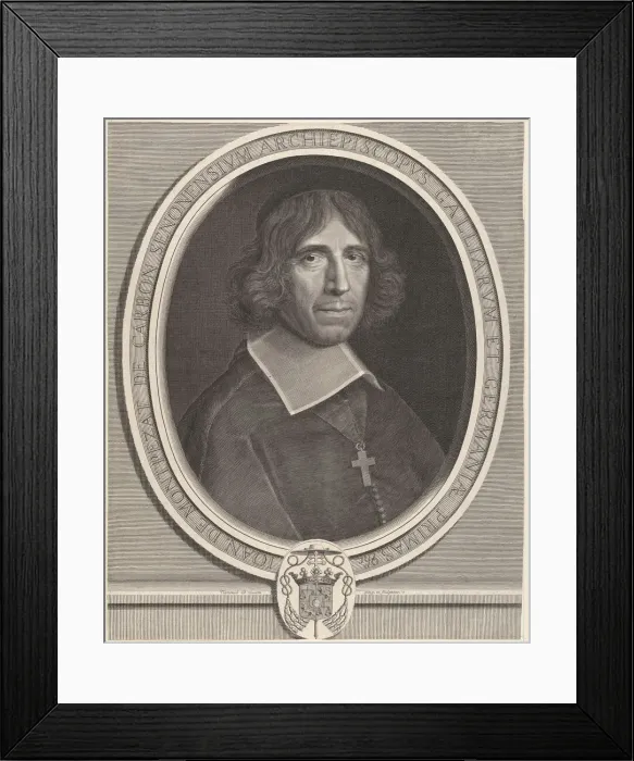 Framed Print : Jean de Montpezat de Carbon, ca. 1673. Creator: Robert Nanteuil Framed Print : Jean de Montpezat de Carbon, ca. 1673. Creator: Robert Nanteuil