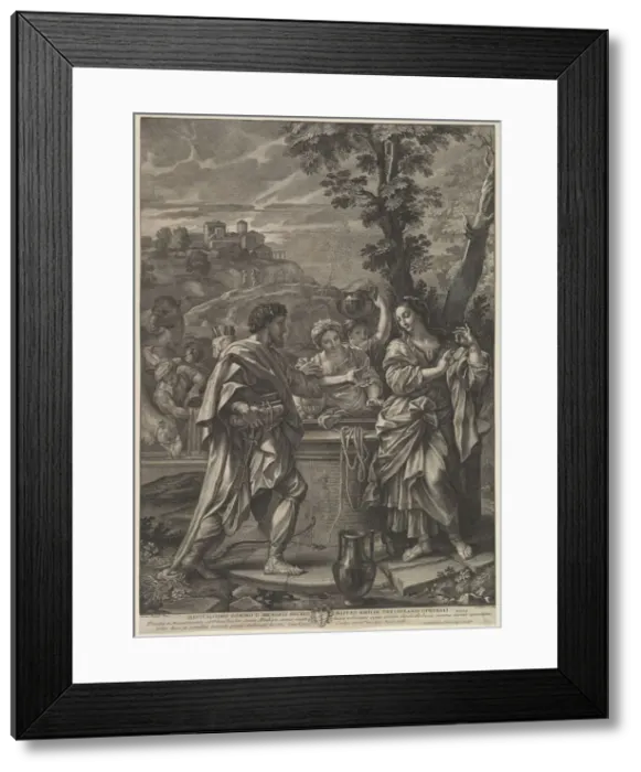 Framed Print : Rebecca at the Well. Creator: Robert van Audenaerde Framed Print : Rebecca at the Well. Creator: Robert van Audenaerde