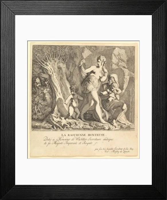 Framed Print : La Rascienne Honteuse. Creator: Rudolf Fussli Framed Print : La Rascienne Honteuse. Creator: Rudolf Fussli