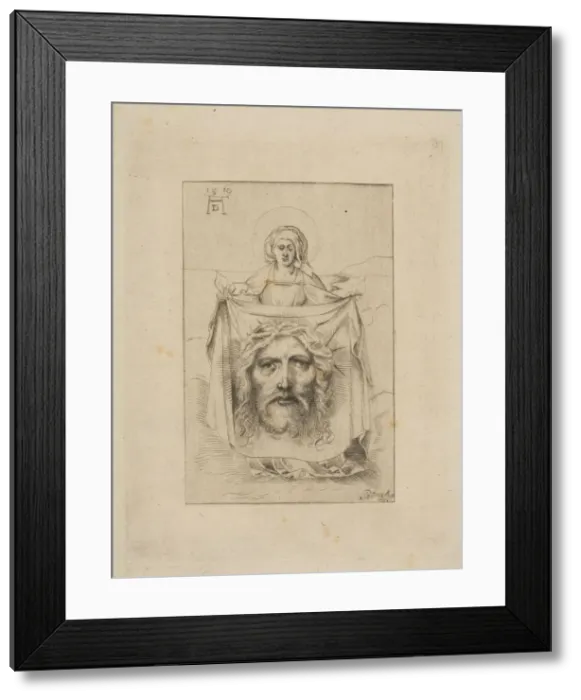 Framed Print : Saint Veronica with the Sudarium, 16th century. Creator: Unknown Framed Print : Saint Veronica with the Sudarium, 16th century. Creator: Unknown