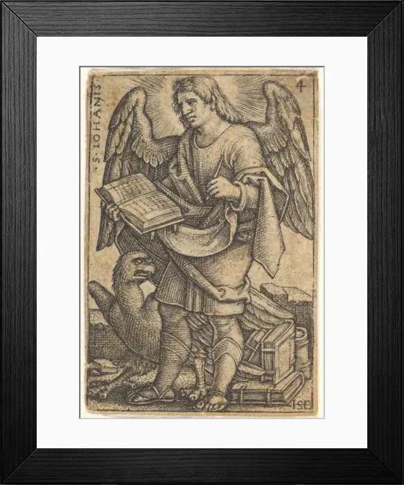 Framed Print : Plate 4: Saint John with his head turned three-quarters to the left Framed Print : Plate 4: Saint John with his head turned three-quarters to the left