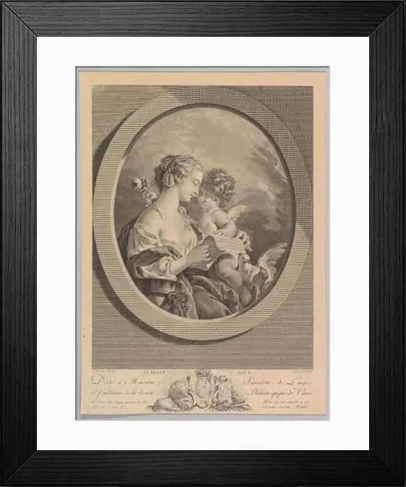 Framed Print : A Love Letter. Creator: Simon Charles Miger Framed Print : A Love Letter. Creator: Simon Charles Miger