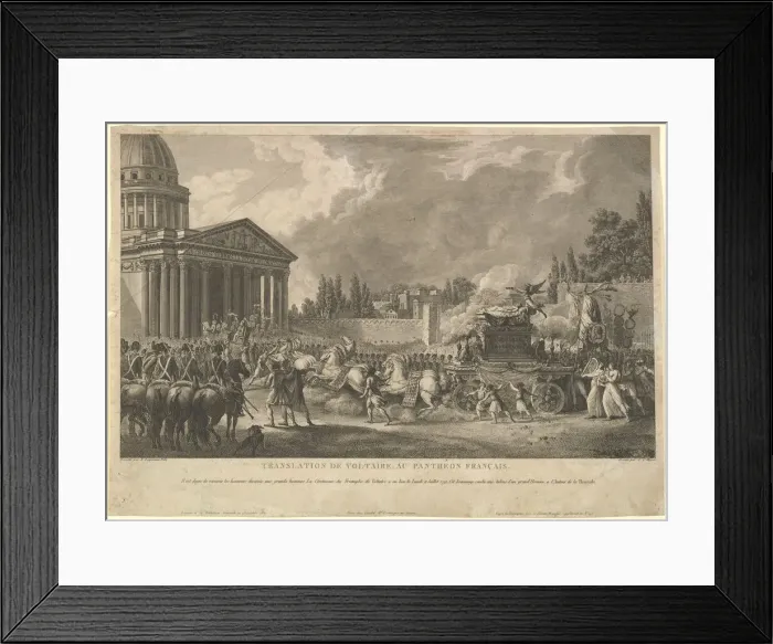 Framed Print : Translation de Voltaire au Pantheon Francais, 1817 Framed Print : Translation de Voltaire au Pantheon Francais, 1817