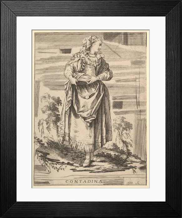 Framed Print : Reverse copy of Contadina, Recueil de diverses fig. res etrangeres Inventé Framed Print : Reverse copy of Contadina, Recueil de diverses fig. res etrangeres Inventé