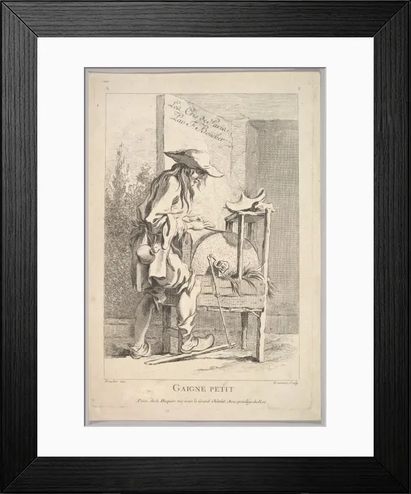 Framed Print : Frontispiece: Gaigne Petit, from Le Cris de Paris (The Cries of Paris), plate 1 Framed Print : Frontispiece: Gaigne Petit, from Le Cris de Paris (The Cries of Paris), plate 1