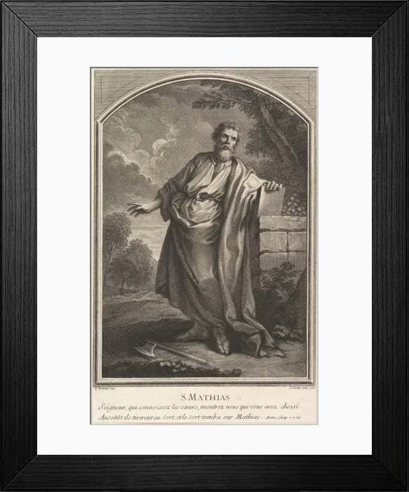 Framed Print : Saint Mathias, 1726. Creator: Simon Vallee Framed Print : Saint Mathias, 1726. Creator: Simon Vallee