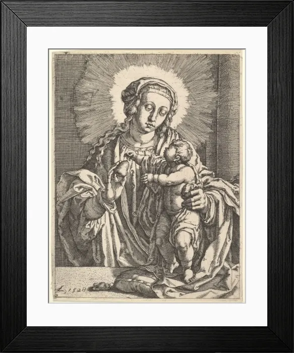 Framed Print : Virgin and Child. Creator: Simon Wynhoutsz Frisius Framed Print : Virgin and Child. Creator: Simon Wynhoutsz Frisius