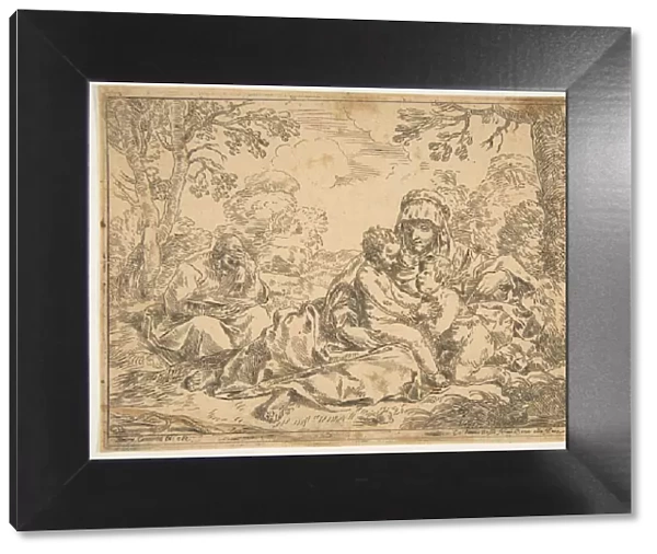 The Holy Family with Saint John the Baptist, copy after Cantarini, ca. 1639-1648 or after