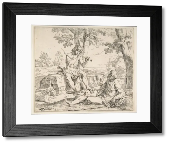 Framed Print : Mercury and Argus, ca. 1630-1648. Creator: Simone Cantarini Framed Print : Mercury and Argus, ca. 1630-1648. Creator: Simone Cantarini