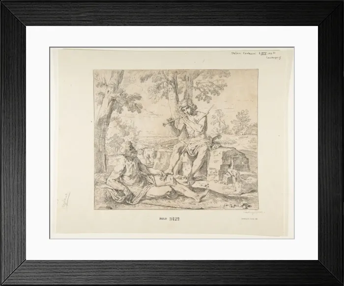 Framed Print : Mercury and Argus, ca. 1630-1648. Creator: Simone Cantarini Framed Print : Mercury and Argus, ca. 1630-1648. Creator: Simone Cantarini