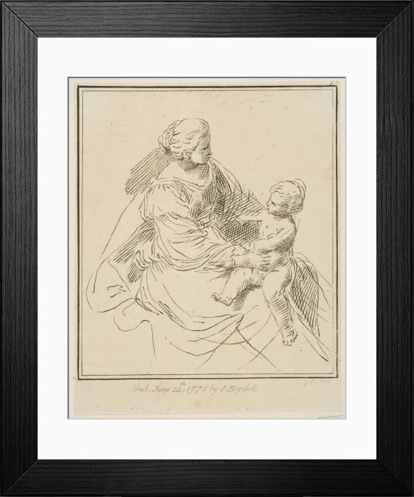 Framed Print : Virgin and Child, 1775. Creator: Unknown Framed Print : Virgin and Child, 1775. Creator: Unknown