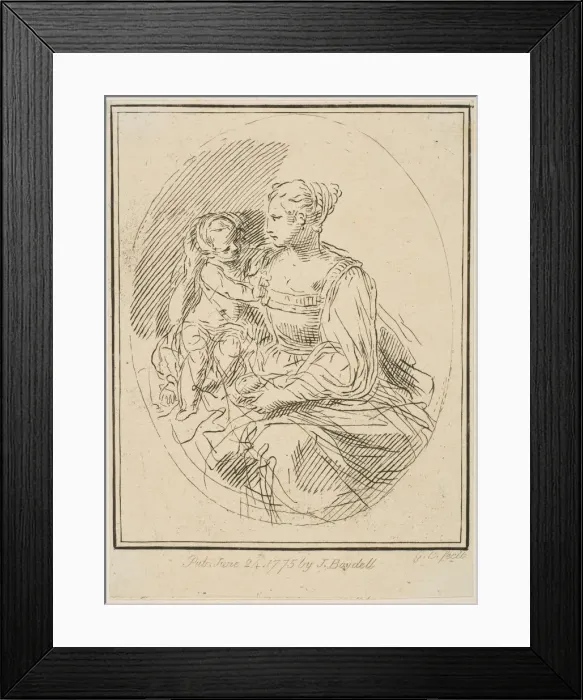 Framed Print : Virgin and Child, 1775. Creator: Unknown Framed Print : Virgin and Child, 1775. Creator: Unknown