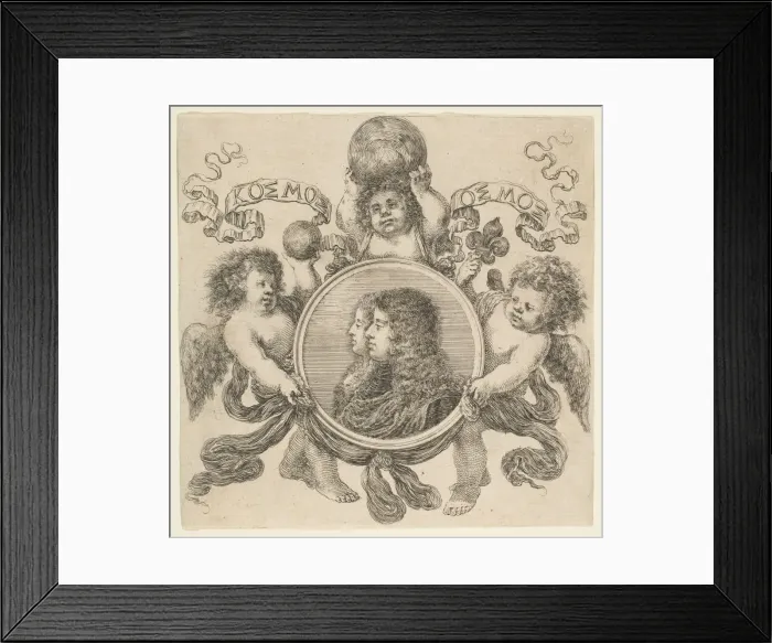 Framed Print : Portrait of Cosimo de Medici and Marguerite Louise d Orleans, His Wife, 1661 Framed Print : Portrait of Cosimo de Medici and Marguerite Louise d Orleans, His Wife, 1661