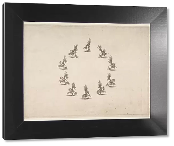 Ten Cavaliers Forming a Circle, 1652. Creator: Stefano della Bella