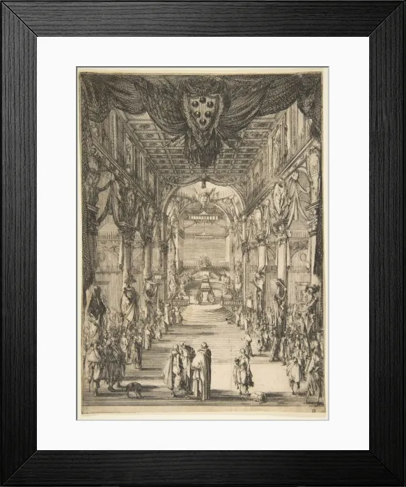 Framed Print : Funeral of Francesco de Medici, 1634. Creator: Stefano della Bella Framed Print : Funeral of Francesco de Medici, 1634. Creator: Stefano della Bella