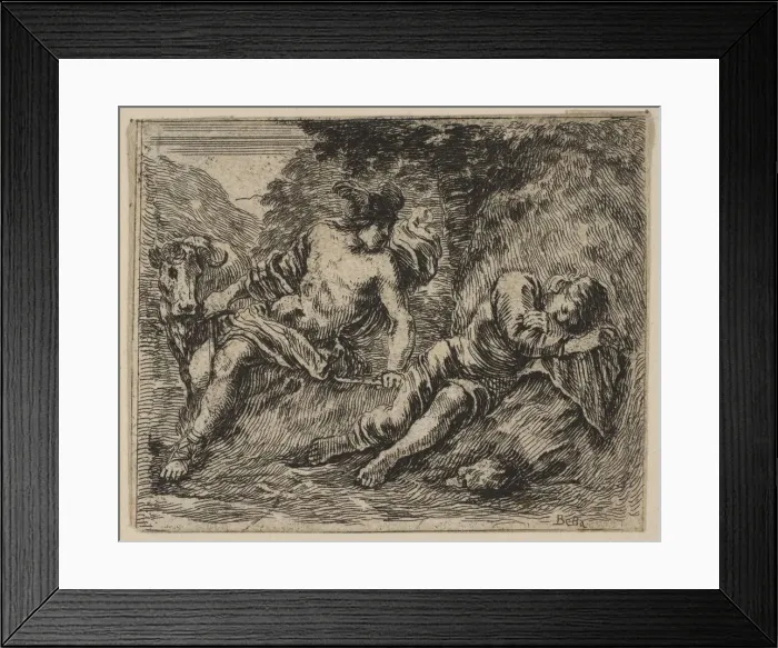 Framed Print : Mercury and Argus, from Game of Mythology (Jeu de la Mythologie), 1644 Framed Print : Mercury and Argus, from Game of Mythology (Jeu de la Mythologie), 1644