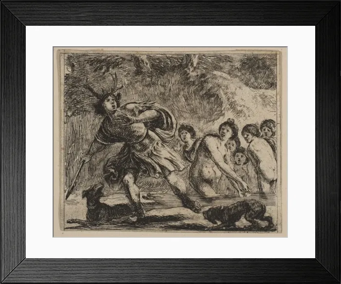 Framed Print : Acteon, from Game of Mythology (Jeu de la Mythologie), 1644 Framed Print : Acteon, from Game of Mythology (Jeu de la Mythologie), 1644