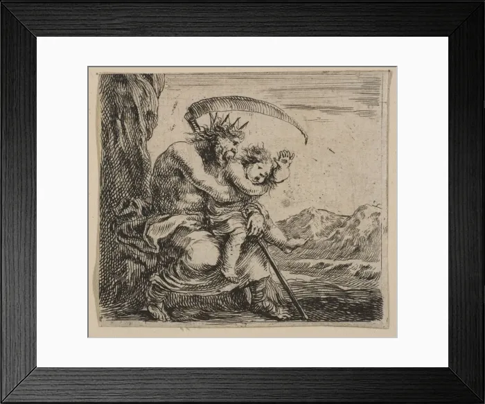 Framed Print : Saturn, from Game of Mythology (Jeu de la Mythologie), 1644 Framed Print : Saturn, from Game of Mythology (Jeu de la Mythologie), 1644