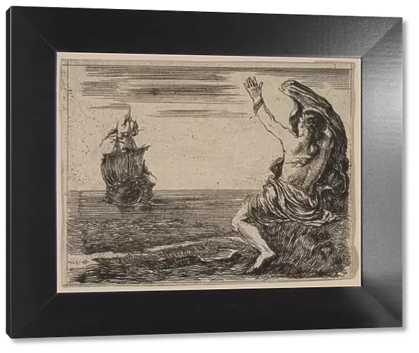 Theseus and Ariadne, from Game of Mythology (Jeu de la Mythologie), 1644